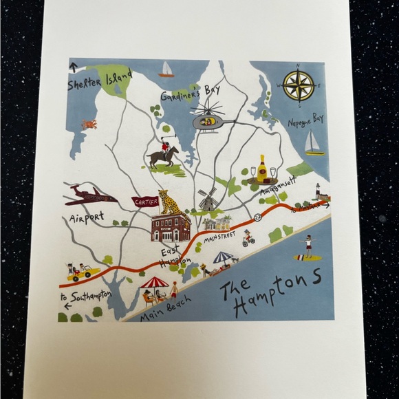 Cartier Summer in the Hamptons Notecard and Envelope Set. Limited Edition - Picture 6 of 7
